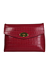 Mulberry Darley Cosmetic Pouch, &pound;195, Accessories, Pink/Red, Lace, Front view